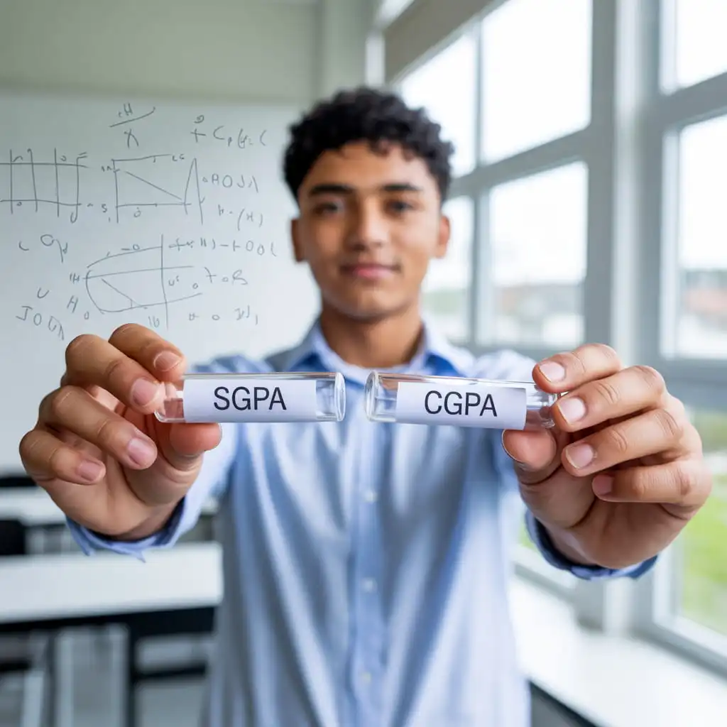 SGPA and CGPA Representation in Student Life